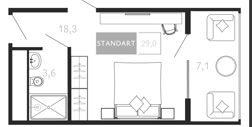 Продается 1-комн. квартира, 21.9 м²