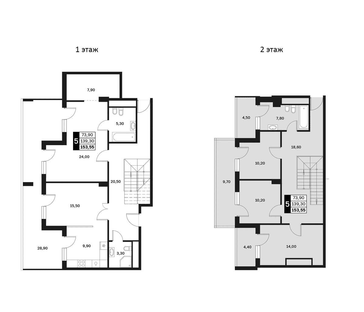 Продается 5-комн. квартира, 139.3 м²