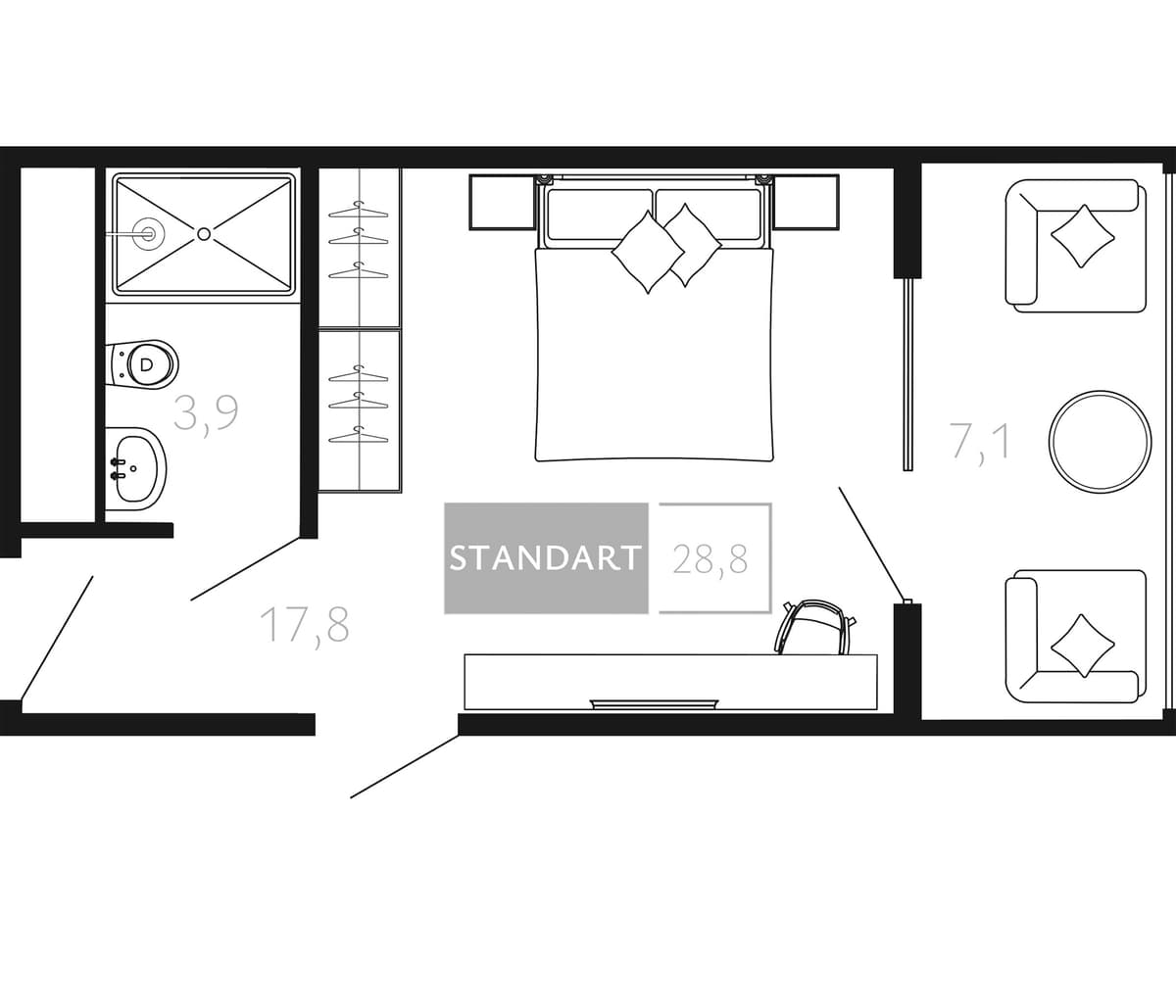 Продается 1-комн. квартира, 21.7 м²