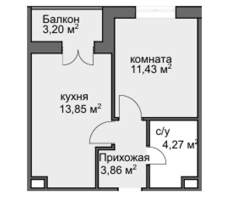 Продается 1-комн. квартира, 30.47 м²