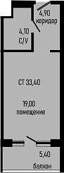 Продается 1-комн. квартира, 28 м²