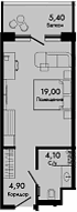 Продается 1-комн. квартира, 28 м²