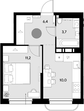 Продается 1-комн. квартира, 31.3 м²