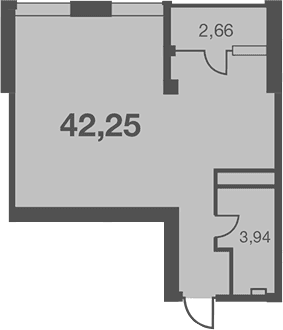 Продается 1-комн. квартира, 39.59 м²