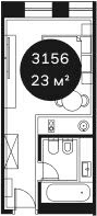 Продается 1-комн. квартира, 28.03 м²