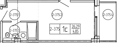 Продается 1-комн. квартира, 26.29 м²