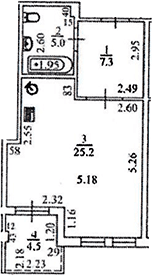 Продается 1-комн. квартира, 35.5 м²