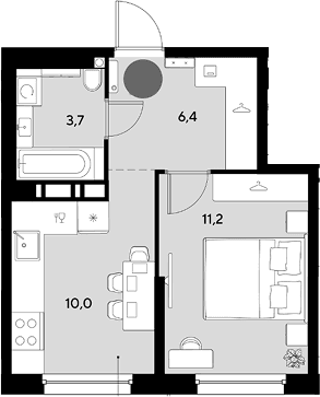 Продается 1-комн. квартира, 31.3 м²