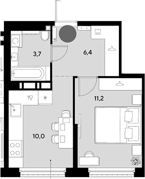 Продается 1-комн. квартира, 31.3 м²