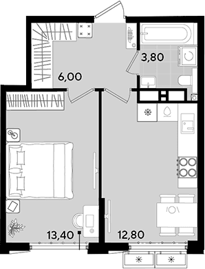 Продается 1-комн. квартира, 36 м²
