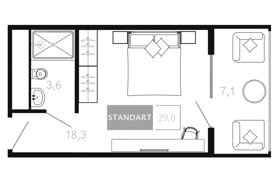 Продается 1-комн. квартира, 21.9 м²