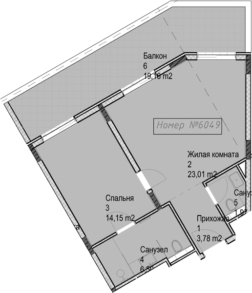 Продается 2-комн. квартира, 49.5 м²