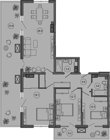 Продается 4-комн. квартира, 87.6 м²