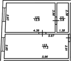 Продается 1-комн. квартира, 33.9 м²