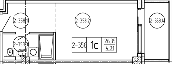 Продается 1-комн. квартира, 26.99 м²
