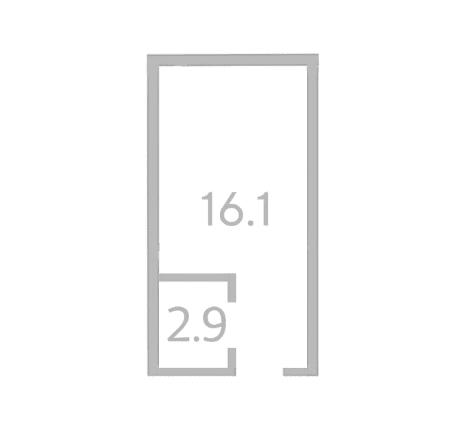 Продается 1-комн. квартира, 16.4 м²