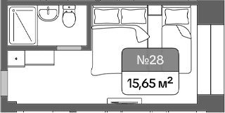Продается 1-комн. квартира, 15.65 м²