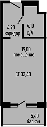 Продается 1-комн. квартира, 28 м²
