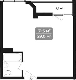 Продается 1-комн. квартира, 31.5 м²