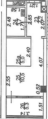 Продается 1-комн. квартира, 23.4 м²