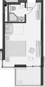 Продается 1-комн. квартира, 20.6 м²