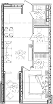 Продается 1-комн. квартира, 37.47 м²