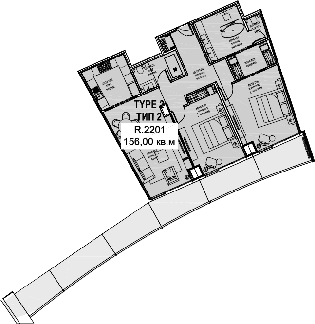 Продается 1-комн. квартира, 112.3 м²