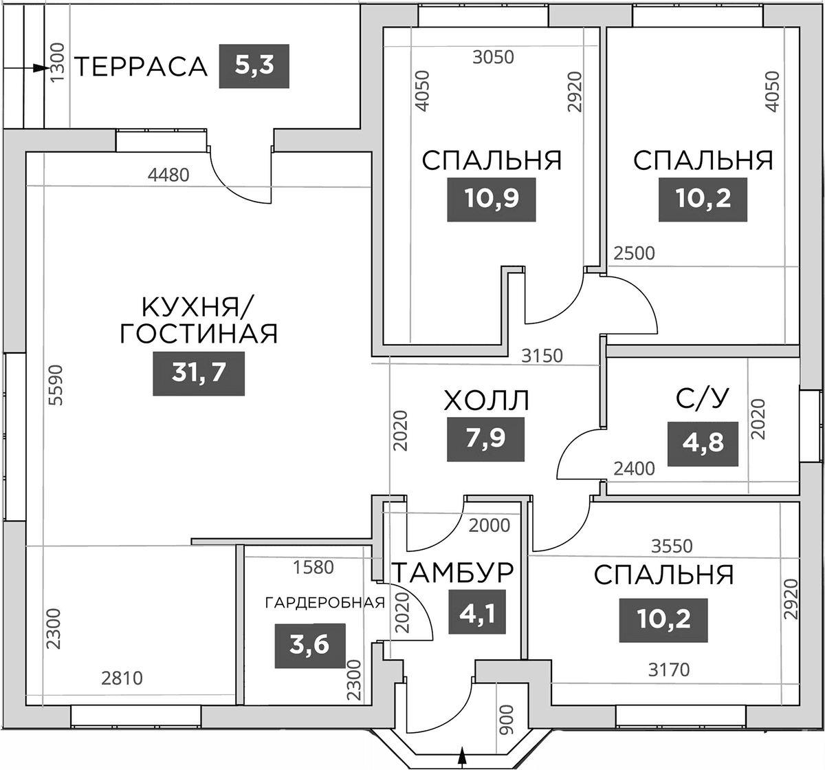 Коттедж в «Коттеджный поселок Семейный»