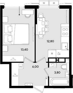 Продается 2-комн. квартира, 36 м²