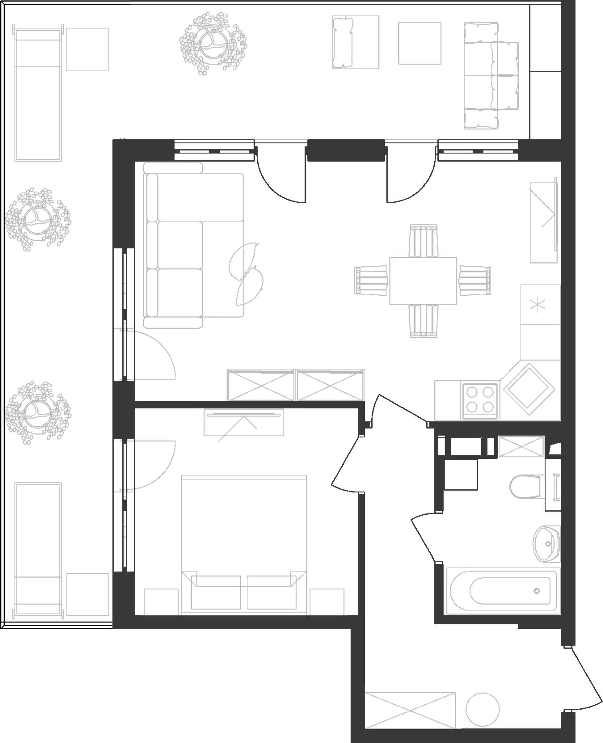 Продается 2-комн. квартира, 46.5 м²