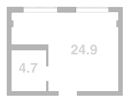 Продается 1-комн. квартира, 29.6 м²