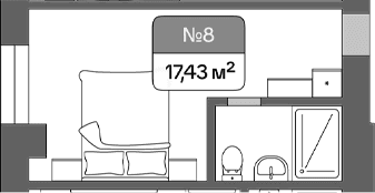 Продается 1-комн. квартира, 17.43 м²