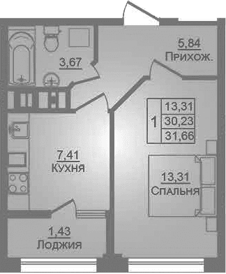 Продается 1-комн. квартира, 30.27 м²