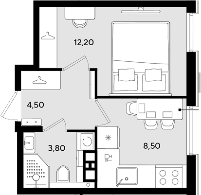 Продается 1-комн. квартира, 29 м²
