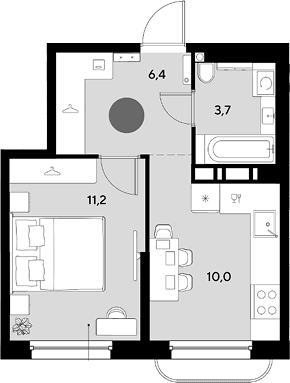 Продается 1-комн. квартира, 31.3 м²