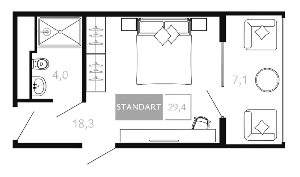 Продается 1-комн. квартира, 22.3 м²
