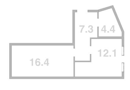 Продается 1-комн. квартира, 40.2 м²