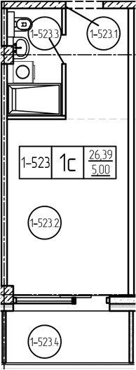 Продается 1-комн. квартира, 26.9 м²