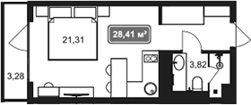 Продается 1-комн. квартира, 25.13 м²