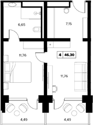 Продается 1-комн. квартира, 37.32 м²