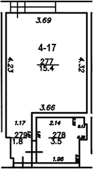 Продается 1-комн. квартира, 20.7 м²