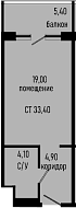 Продается 1-комн. квартира, 28 м²