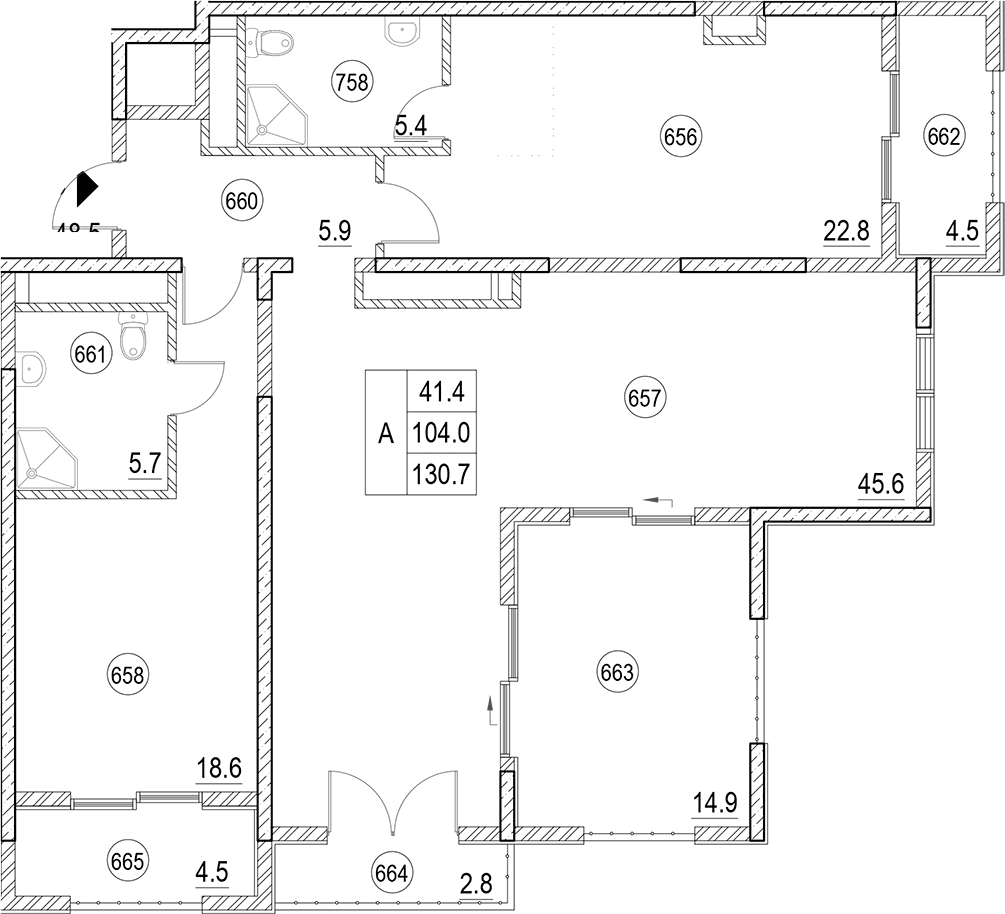 Продается 2-комн. квартира, 104 м²