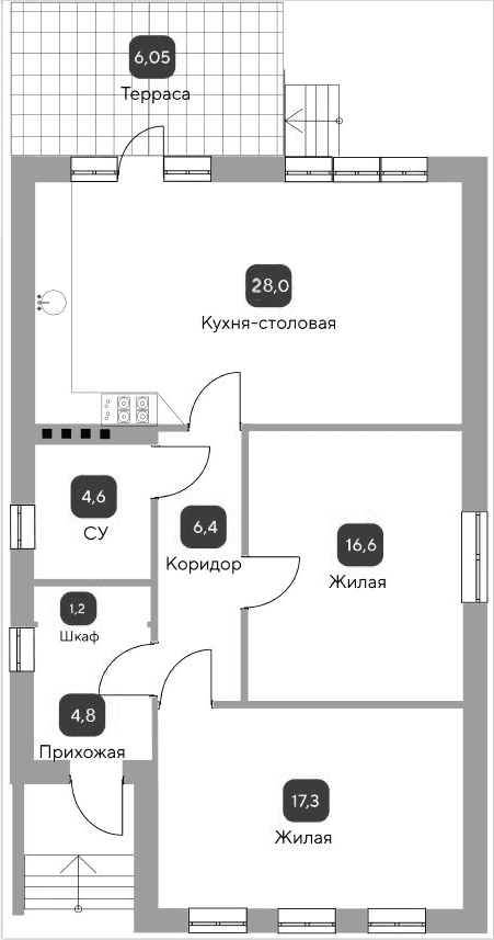 Коттедж в «Коттеджный поселок Загород 2»