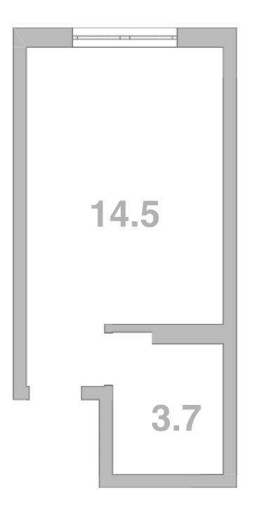 Продается 1-комн. квартира, 18.5 м²