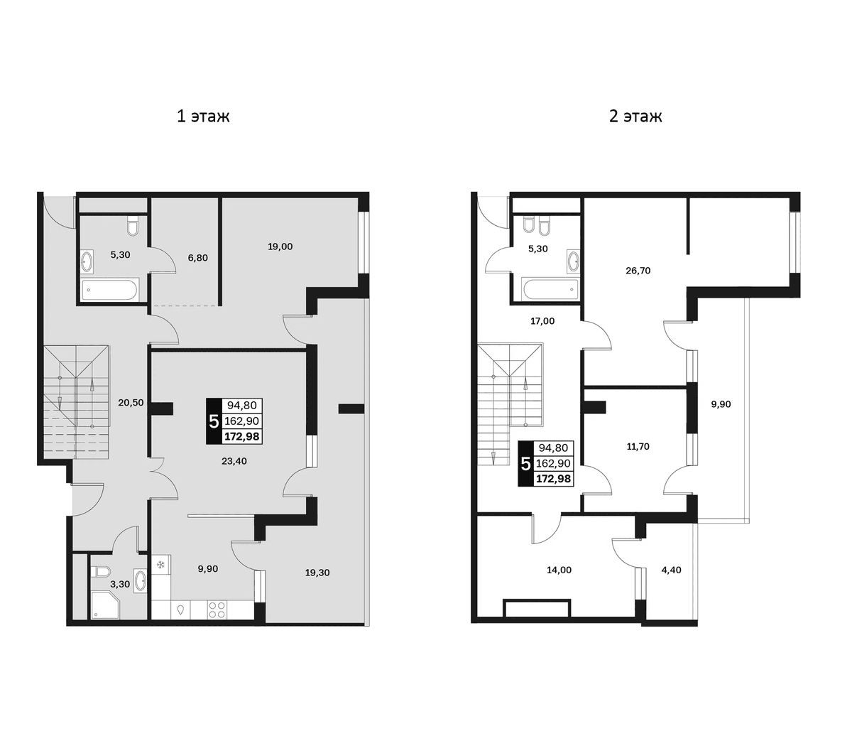 Продается 5-комн. квартира, 162.9 м²