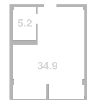 Продается 1-комн. квартира, 40.1 м²