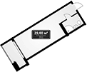 Продается 1-комн. квартира, 29.6 м²