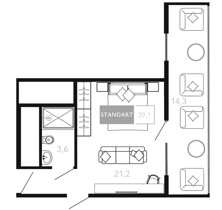 Продается 1-комн. квартира, 24.8 м²