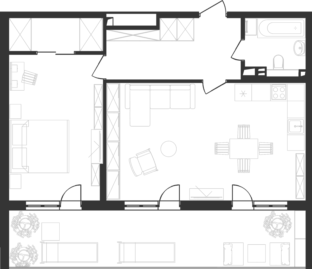 Продается 2-комн. квартира, 65.56 м²